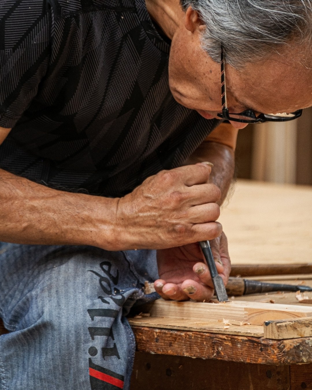 作業台でのみを使う職人